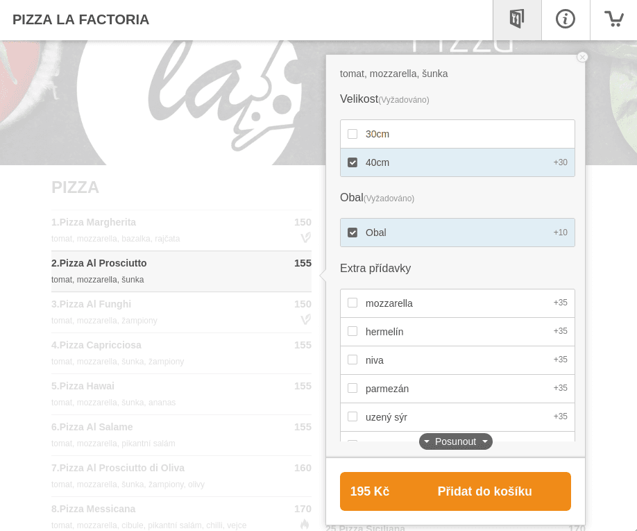 Ukázka jednoduchého objednávkového procesu